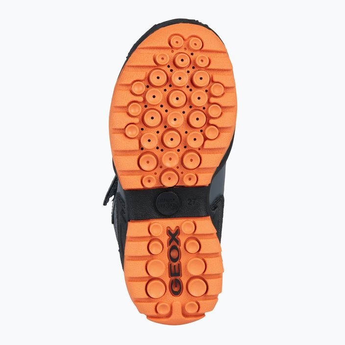 Geox New Savage Abx junior παπούτσια σκούρο γκρι/πορτοκαλί 12