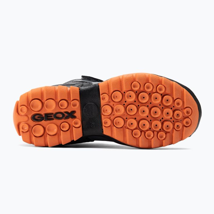 Geox New Savage Abx junior παπούτσια σκούρο γκρι/πορτοκαλί 5