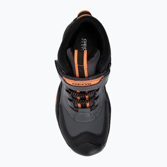 Geox New Savage Abx junior παπούτσια σκούρο γκρι/πορτοκαλί 6