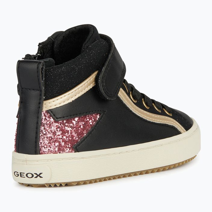 Geox Kalispera μαύρο/σκούρο ροζ παιδικά παπούτσια 10