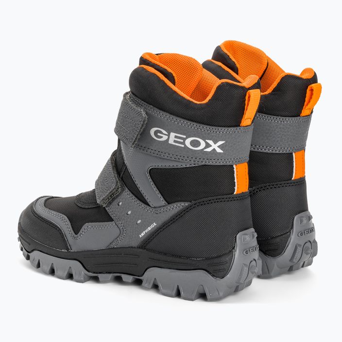 Geox Himalaya Abx junior παπούτσια μαύρο/πορτοκαλί 3