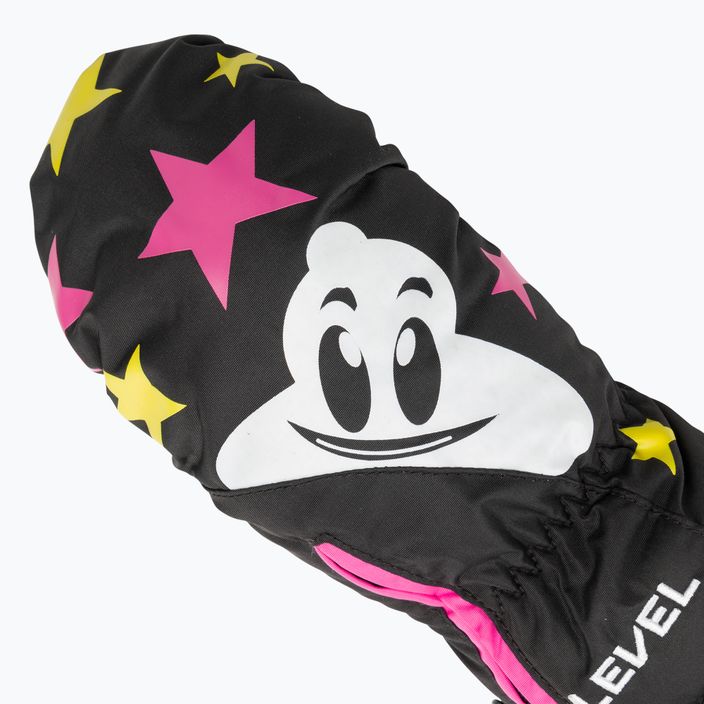 Επίπεδο Lucky Mitt ninja ροζ παιδικά γάντια του σκι 4