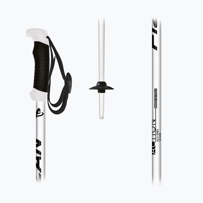 Fizan Action Pro σκι στύλοι λευκό 5