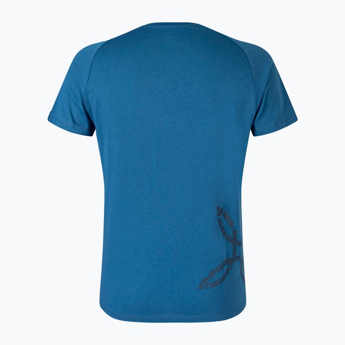 Ανδρικό t-shirt Montura Karok βαθύ μπλε delave T-shirt 2