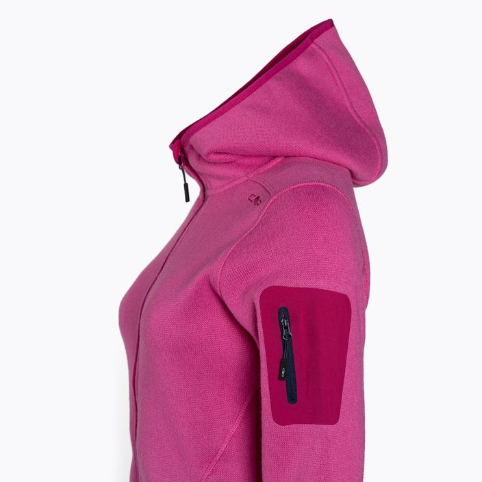 Γυναικείο φούτερ fleece CMP ροζ 3H19826/33HG 3