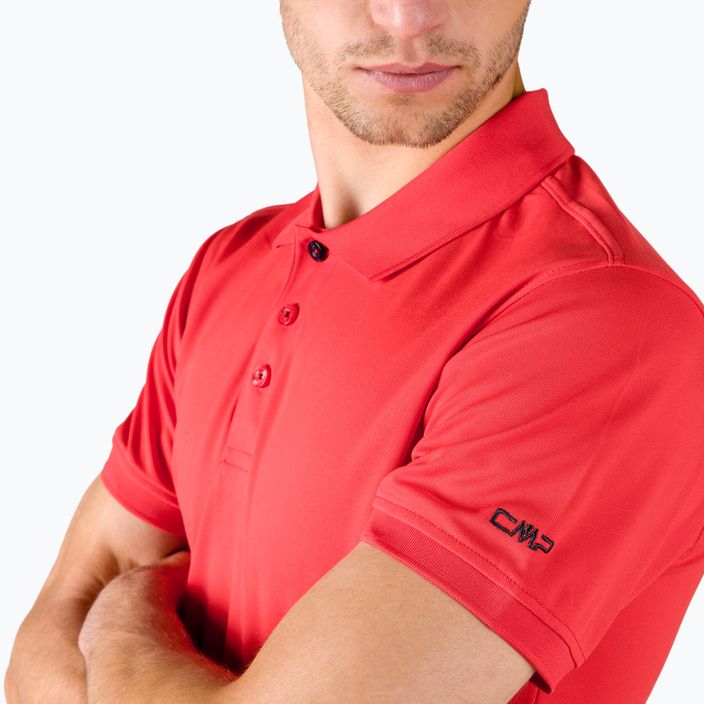 CMP ανδρικό πουκάμισο πόλο κόκκινο 3T60077/C812 4