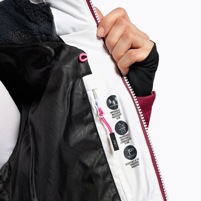 Γυναικείο μπουφάν σκι CMP ροζ και λευκό 31W0226/A001 10