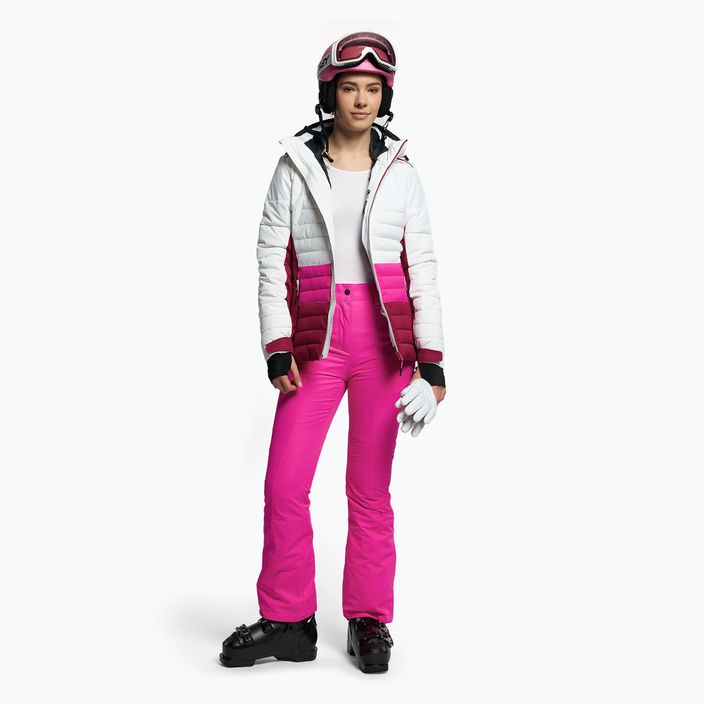 Γυναικείο μπουφάν σκι CMP ροζ και λευκό 31W0226/A001 2