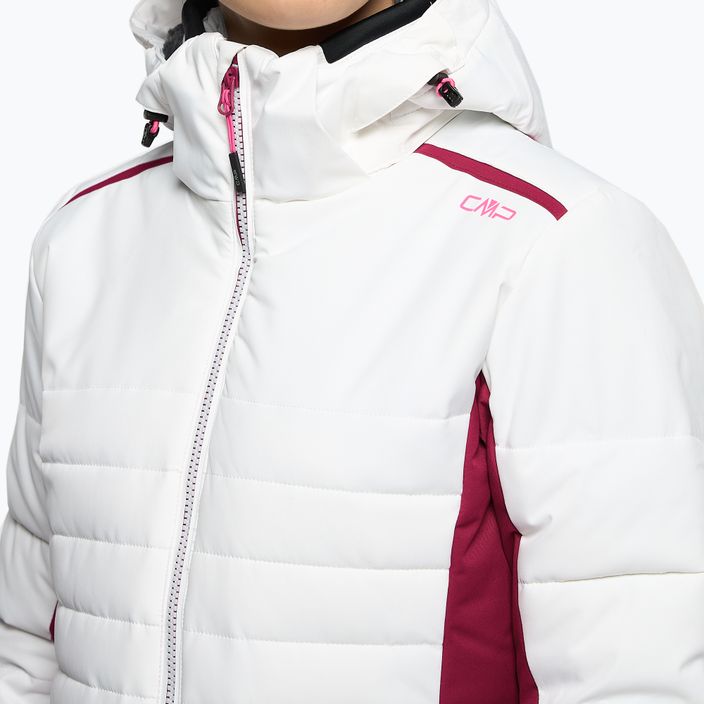 Γυναικείο μπουφάν σκι CMP ροζ και λευκό 31W0226/A001 5