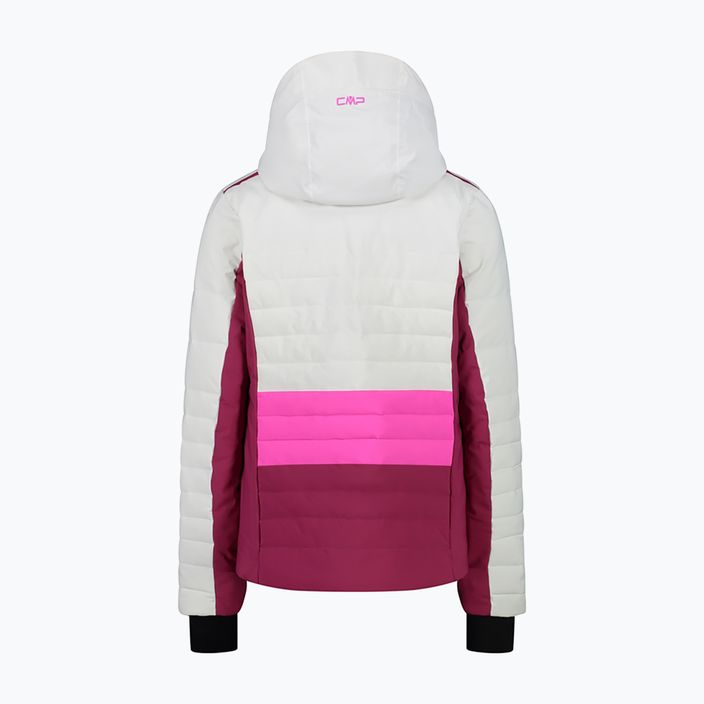 Γυναικείο μπουφάν σκι CMP ροζ και λευκό 31W0226/A001 13