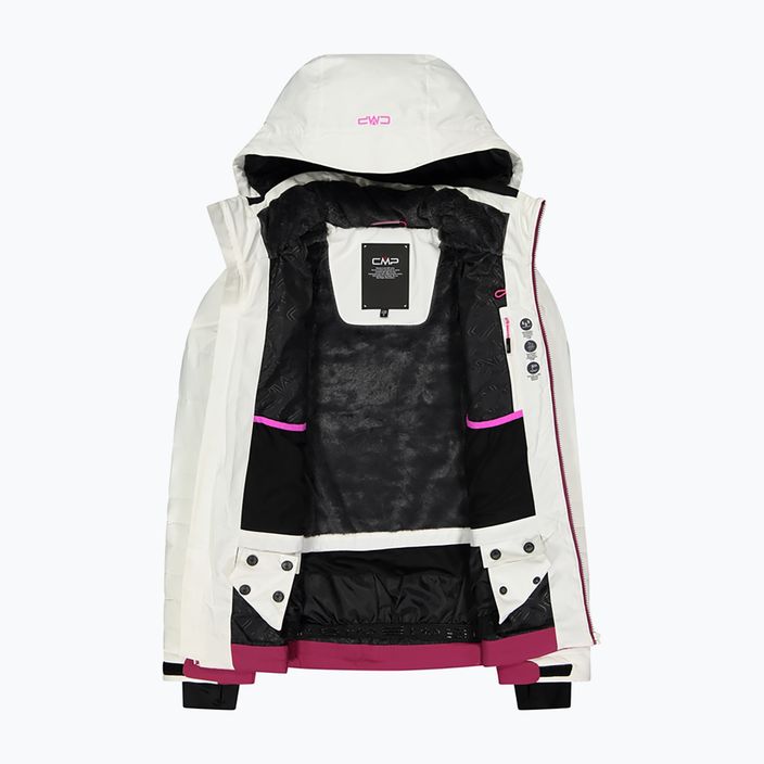 Γυναικείο μπουφάν σκι CMP ροζ και λευκό 31W0226/A001 15