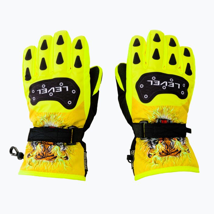 Level Junior παιδικά γάντια σκι κίτρινα 4152 3