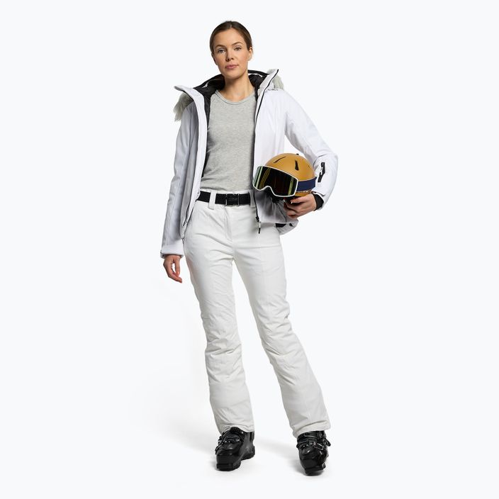 Γυναικείο παντελόνι σκι CMP λευκό 3W05526/A001 2