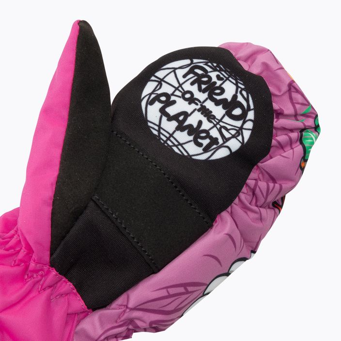 Level Animal ροζ παιδικά γάντια σκι 4