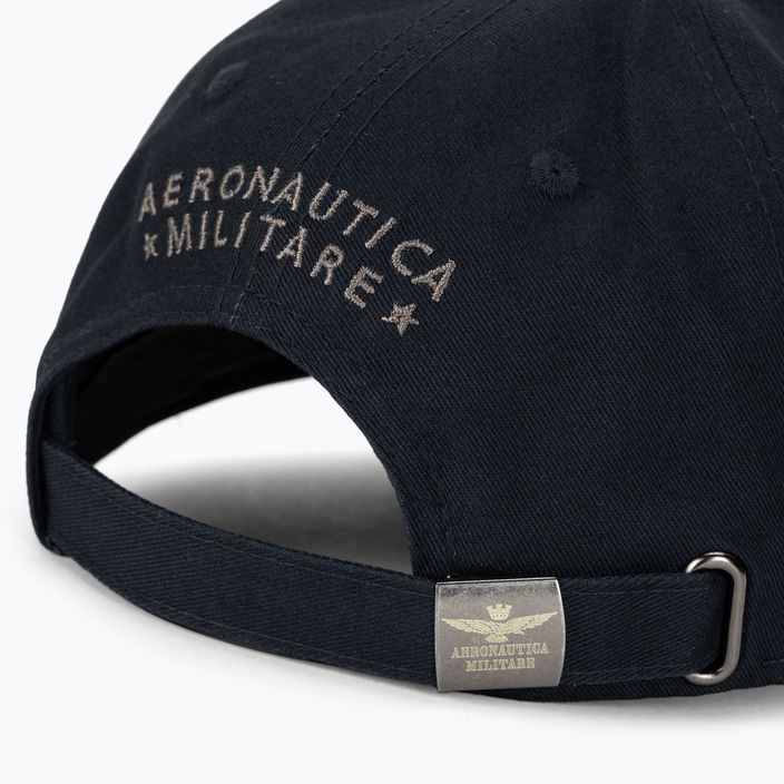 Ανδρικό καπέλο μπέιζμπολ Aeronautica Militare Basic με μεταλλικό αετό μπλε ναυτικό 4