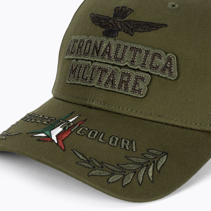 Ανδρικό καπέλο μπέιζμπολ Aeronautica Militare Embossed Embroidery military green 3