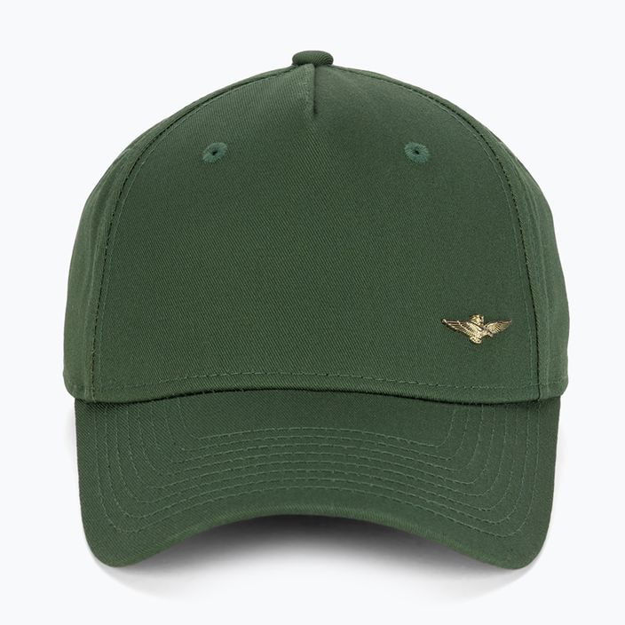 Ανδρικό Aeronautica Militare Basic με μεταλλικό αετό με φύκια πράσινο καπέλο μπέιζμπολ 2