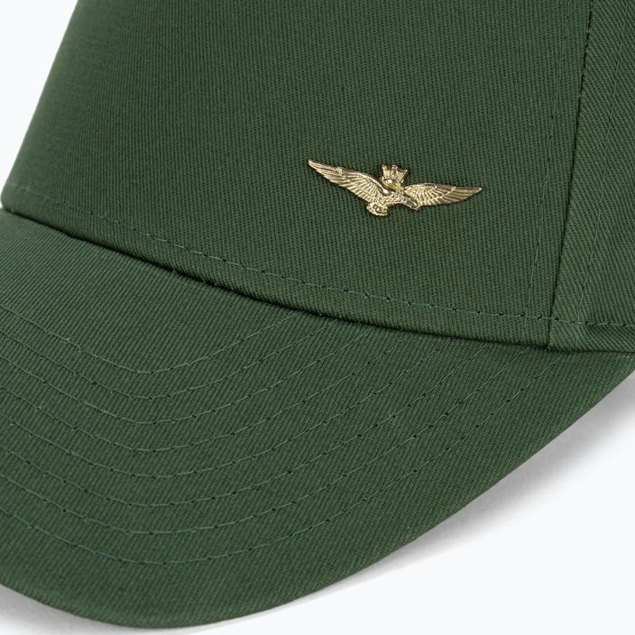 Ανδρικό Aeronautica Militare Basic με μεταλλικό αετό με φύκια πράσινο καπέλο μπέιζμπολ 3