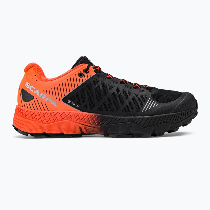 Ανδρικά παπούτσια τρεξίματος SCARPA Spin Ultra μαύρο/πορτοκαλί GTX 33072-200/1 2