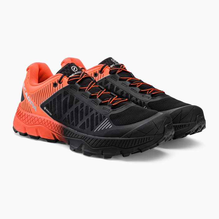 Ανδρικά παπούτσια τρεξίματος SCARPA Spin Ultra μαύρο/πορτοκαλί GTX 33072-200/1 5