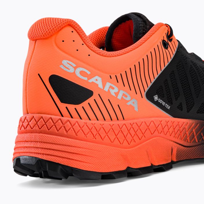 Ανδρικά παπούτσια τρεξίματος SCARPA Spin Ultra μαύρο/πορτοκαλί GTX 33072-200/1 8