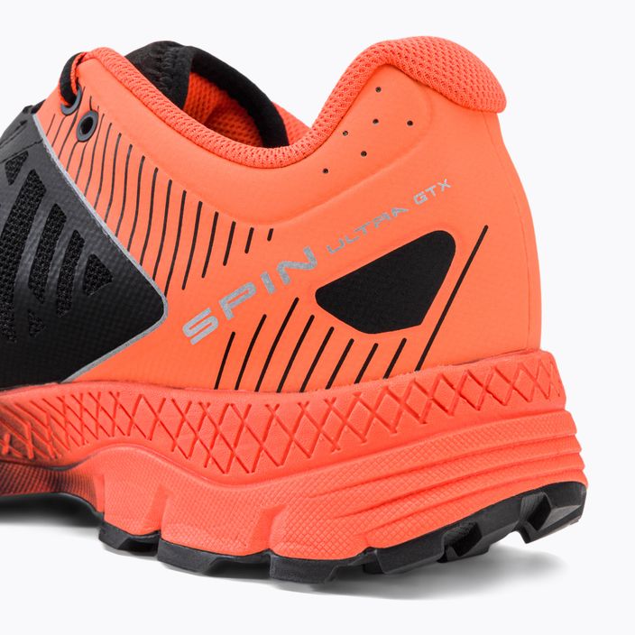 Ανδρικά παπούτσια τρεξίματος SCARPA Spin Ultra μαύρο/πορτοκαλί GTX 33072-200/1 10