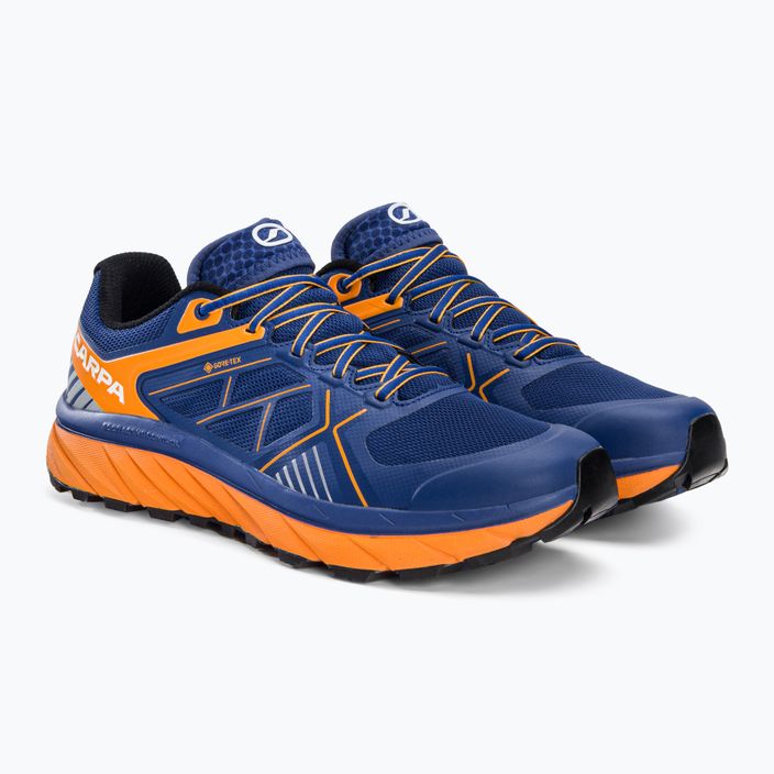SCARPA Spin Infinity GTX ανδρικά παπούτσια για τρέξιμο μπλε-πορτοκαλί 33075-201/2 4