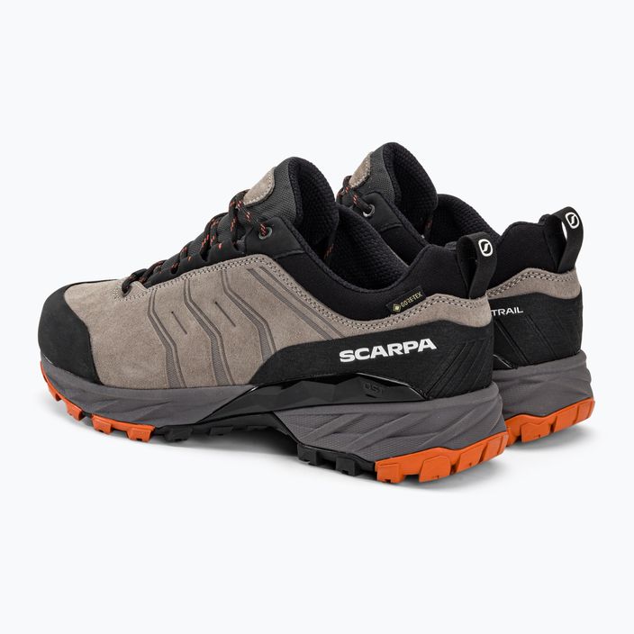 Ανδρικές μπότες πεζοπορίας SCARPA Rush Trail GTX taupe/mango 3