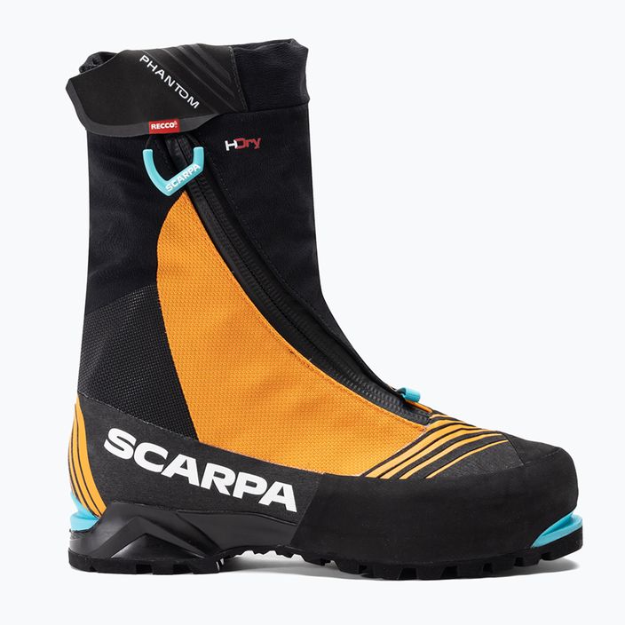 Scarpa Phantom Tech HD μαύρο/φωτεινό πορτοκαλί ανδρικές μπότες υψηλού βουνού 2