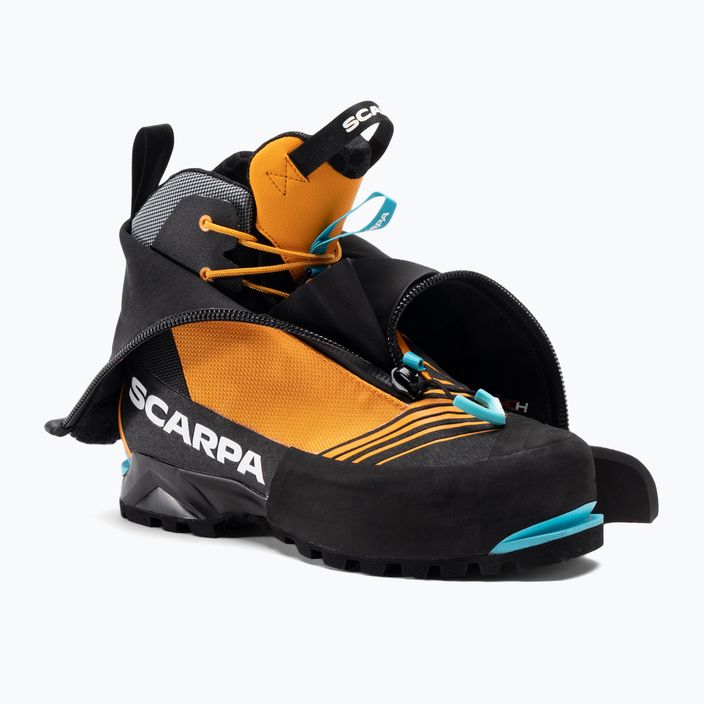 Scarpa Phantom Tech HD μαύρο/φωτεινό πορτοκαλί ανδρικές μπότες υψηλού βουνού 6