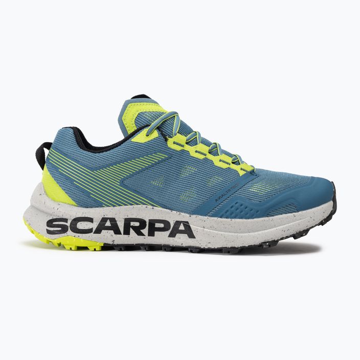 SCARPA Spin Planet γυναικεία παπούτσια τρεξίματος ocean blue/lime 2