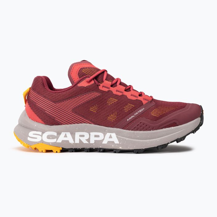 SCARPA Spin Planet γυναικεία παπούτσια για τρέξιμο βαθύ κόκκινο/σαφράν 2