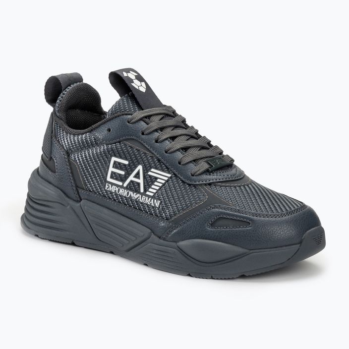 EA7 Emporio Armani Ace Runner Carbon τριπλό σιδερένιο/λευκό παπούτσια