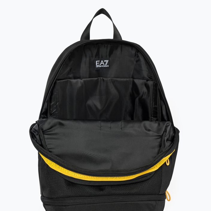 Ανδρικό EA7 Emporio Armani Train Logo Tape Backpack 25 l black/giallo 4