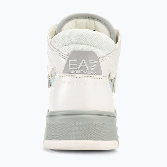 EA7 Emporio Armani Basket Mid λευκά/ιριδίζοντα παπούτσια 6