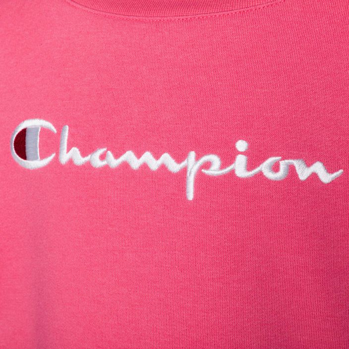 Champion Legacy παιδικό φούτερ σκούρο ροζ 3