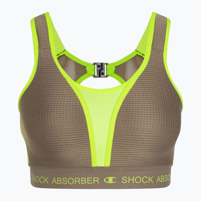 Shock Absorber Ultimate Run Bra με ενίσχυση γκρι/λεμονί