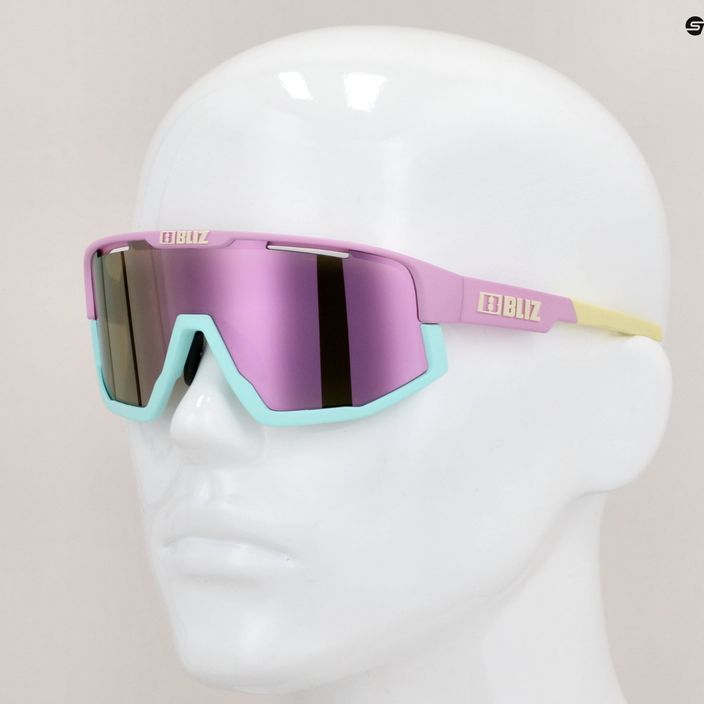 Bliz Fusion S3 ματ παστέλ μοβ κίτρινο λογότυπο / καφέ ροζ πολυ 52305-34 γυαλιά ποδηλασίας 8