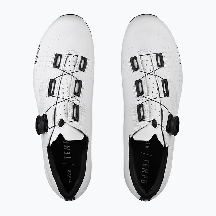 Ανδρικά παπούτσια δρόμου Fizik Tempo Overcurve R4 λευκό και μαύρο TPR4OXR1K2010 12
