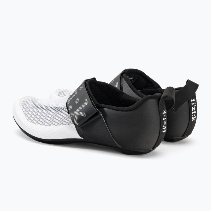 Ανδρικά παπούτσια τριάθλου Fizik Transiro Hydra λευκό και μαύρο TRR5PMR1K2010 3
