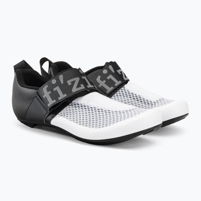 Ανδρικά παπούτσια τριάθλου Fizik Transiro Hydra λευκό και μαύρο TRR5PMR1K2010 4