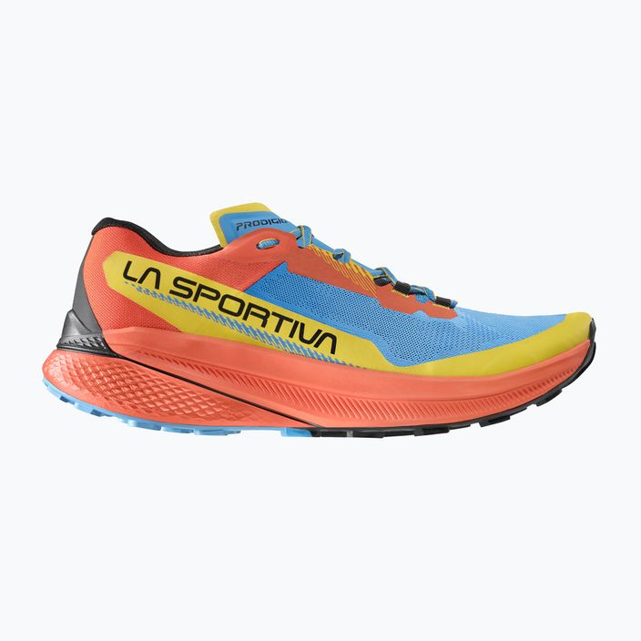 La Sportiva Prodigio ανδρικά παπούτσια για τρέξιμο τροπικό μπλε/τομάτα κεράσι 9