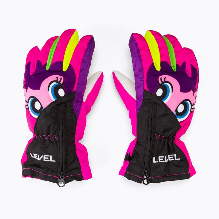 Level Lucky παιδικά γάντια σκι ροζ 4146