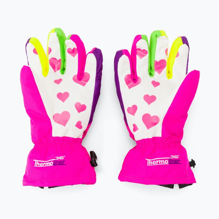 Level Lucky παιδικά γάντια σκι ροζ 4146 2