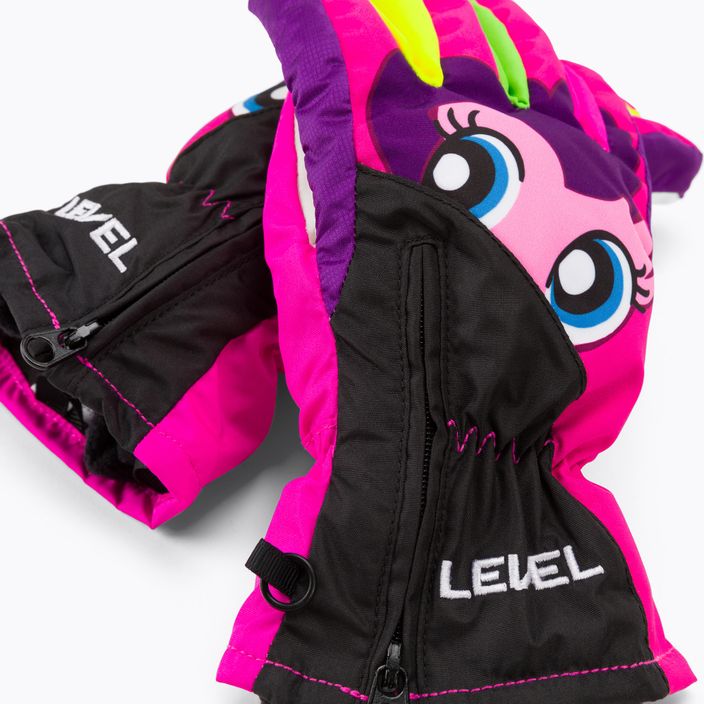 Level Lucky παιδικά γάντια σκι ροζ 4146 4