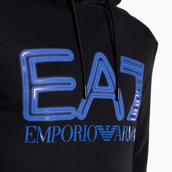 Ανδρικό EA7 Emporio Armani Train Logo Series Oversize Logo Hoodie Coft μαύρο 3