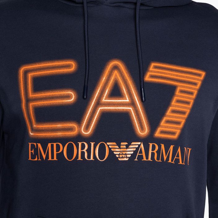 Ανδρικό EA7 Emporio Armani Train Logo Series Oversize Logo Hoodie Coft navy blue 3