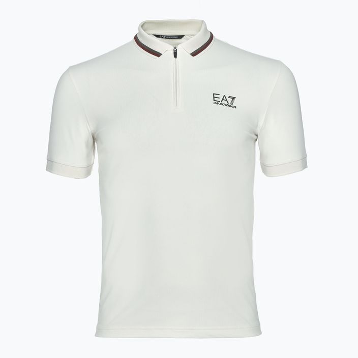 Ανδρικό EA7 Emporio Armani Golf Pro Polo T-shirt ασημένια σημύδα