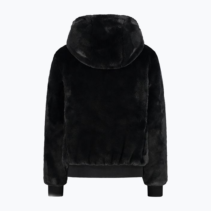 Γυναικείο CMP Fix Hood γούνινο μπουφάν μαύρο 32K0316/U901 4