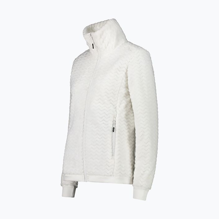 Γυναικείο fleece φούτερ CMP λευκό 32P1956/A143 7